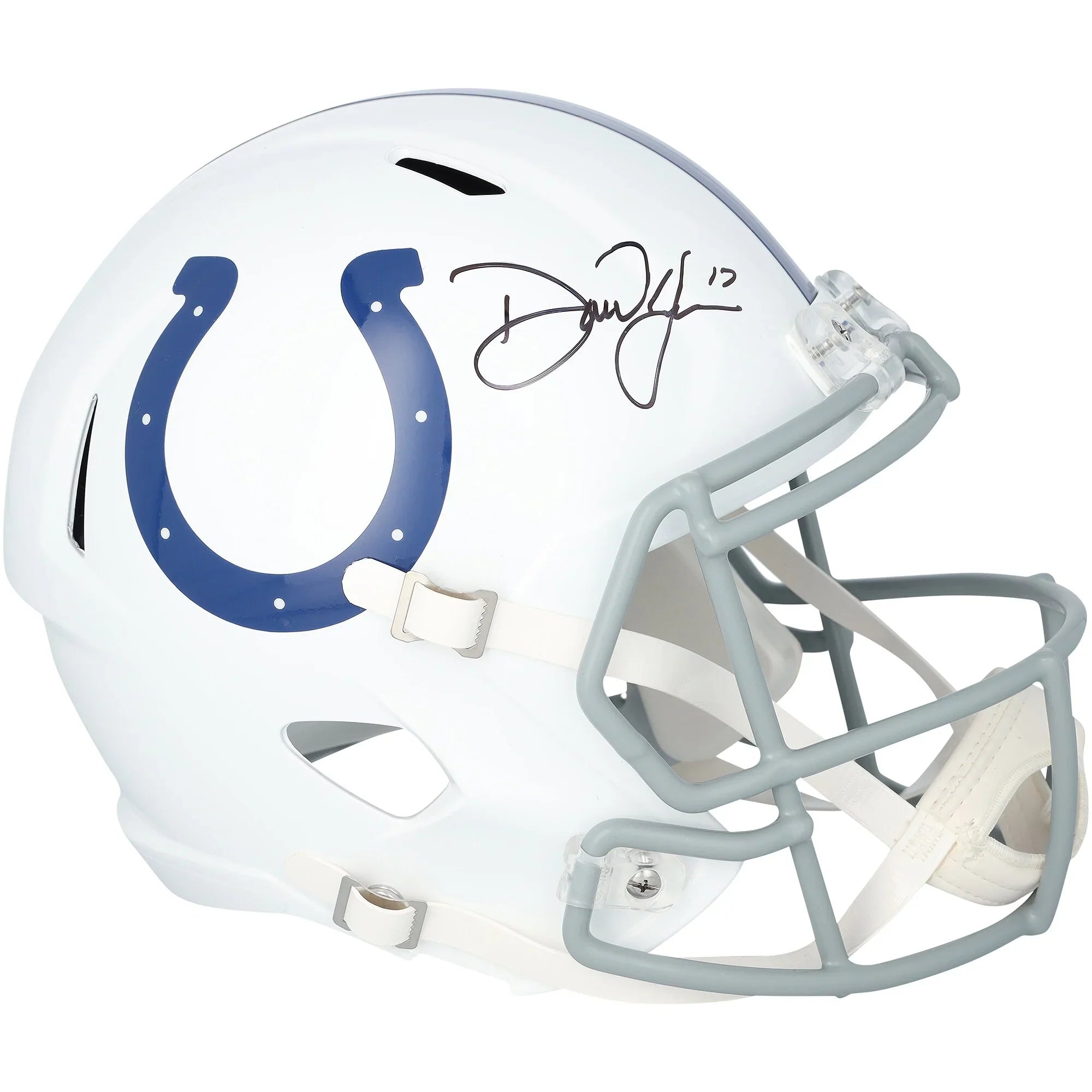 Daniel Jones Signed Riddell Speed Replica Helmet | Indianapolis Colts