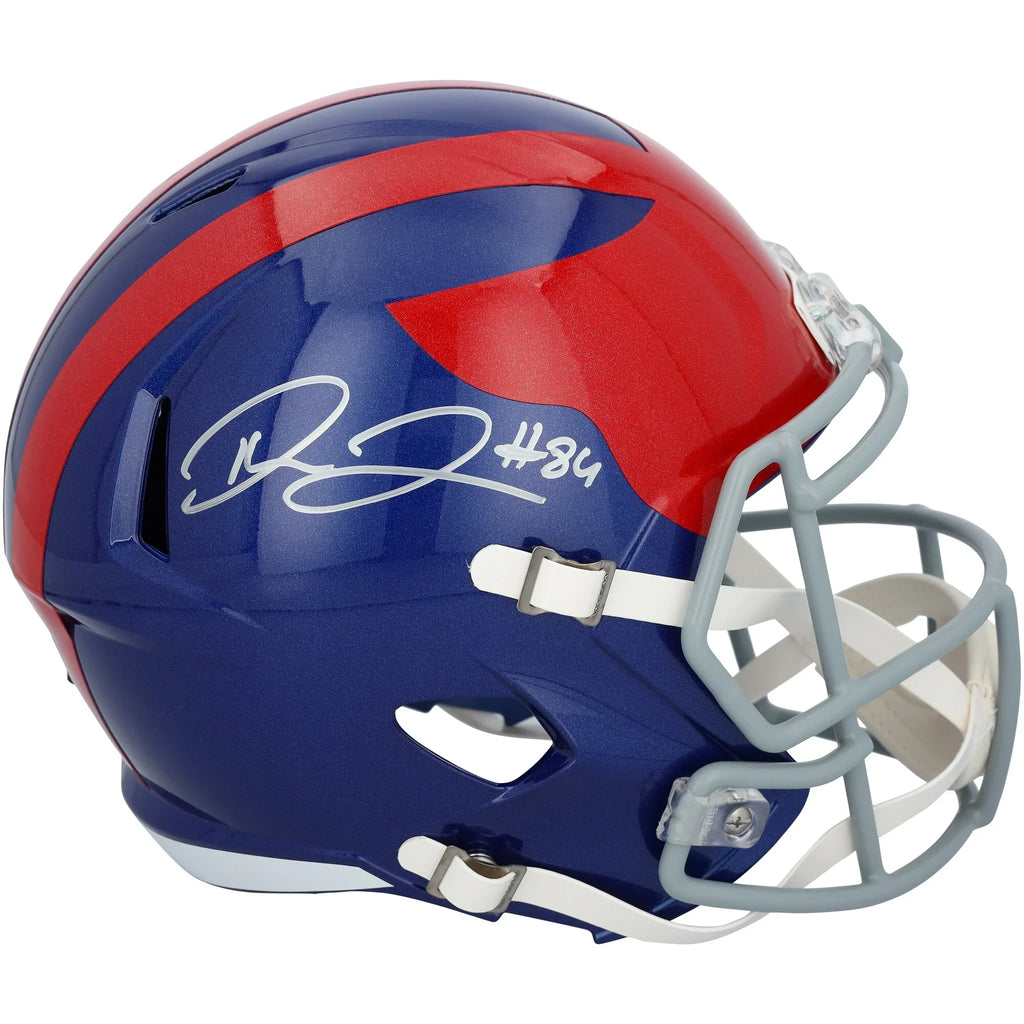 Theo Johnson Signed New York Giants Riddell Speed Helmet | 2024