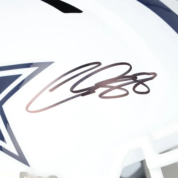 CeeDee Lamb Dallas Cowboys Autographed Fanatics Authentic Riddell 2022 Alternate Speed Replica Helmet - F