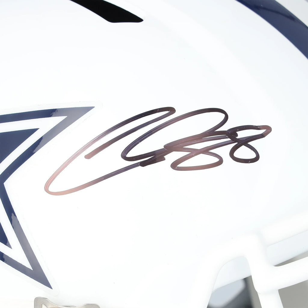 CeeDee Lamb Dallas Cowboys Autographed Fanatics Authentic Riddell 2022 Alternate Speed Replica Helmet - F