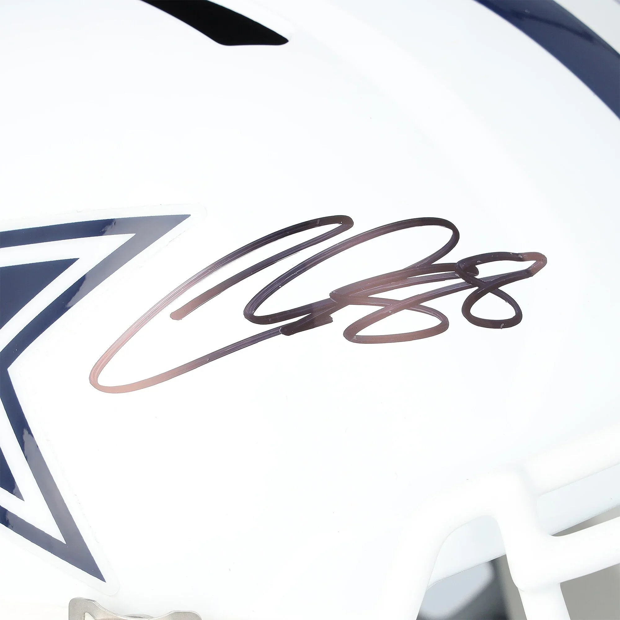 CeeDee Lamb Dallas Cowboys Autographed Fanatics Authentic Riddell 2022 Alternate Speed Replica Helmet - F