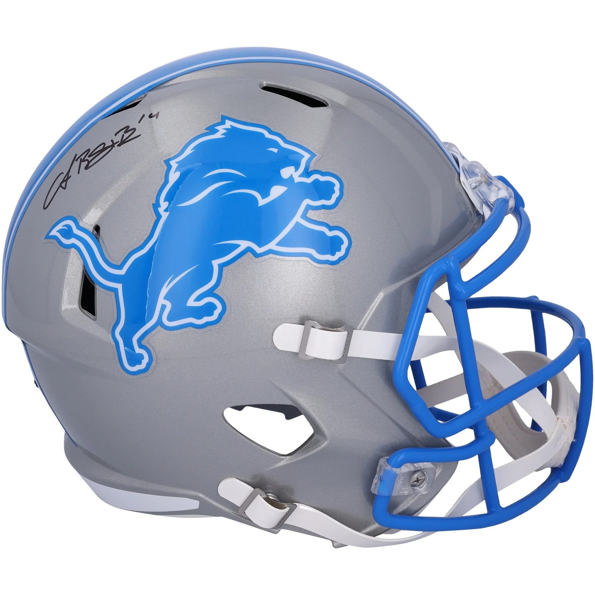 Amon-Ra St. Brown Signed Detroit Lions 2024 Speed Replica Helmet | Authenticated
