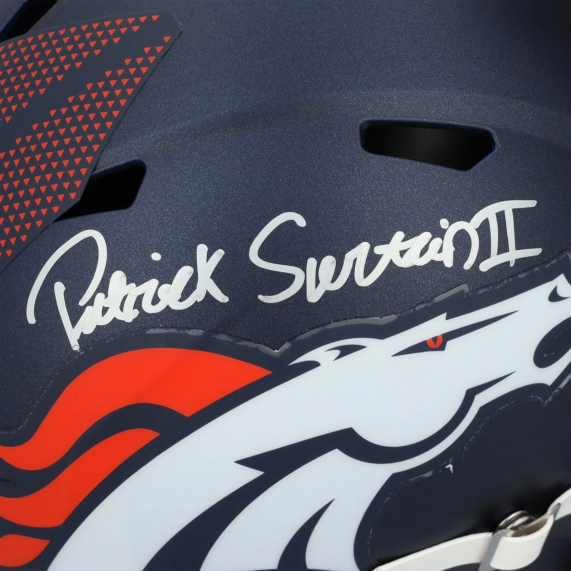Patrick Surtain II Signed Riddell Speed Replica Helmet | Denver Broncos