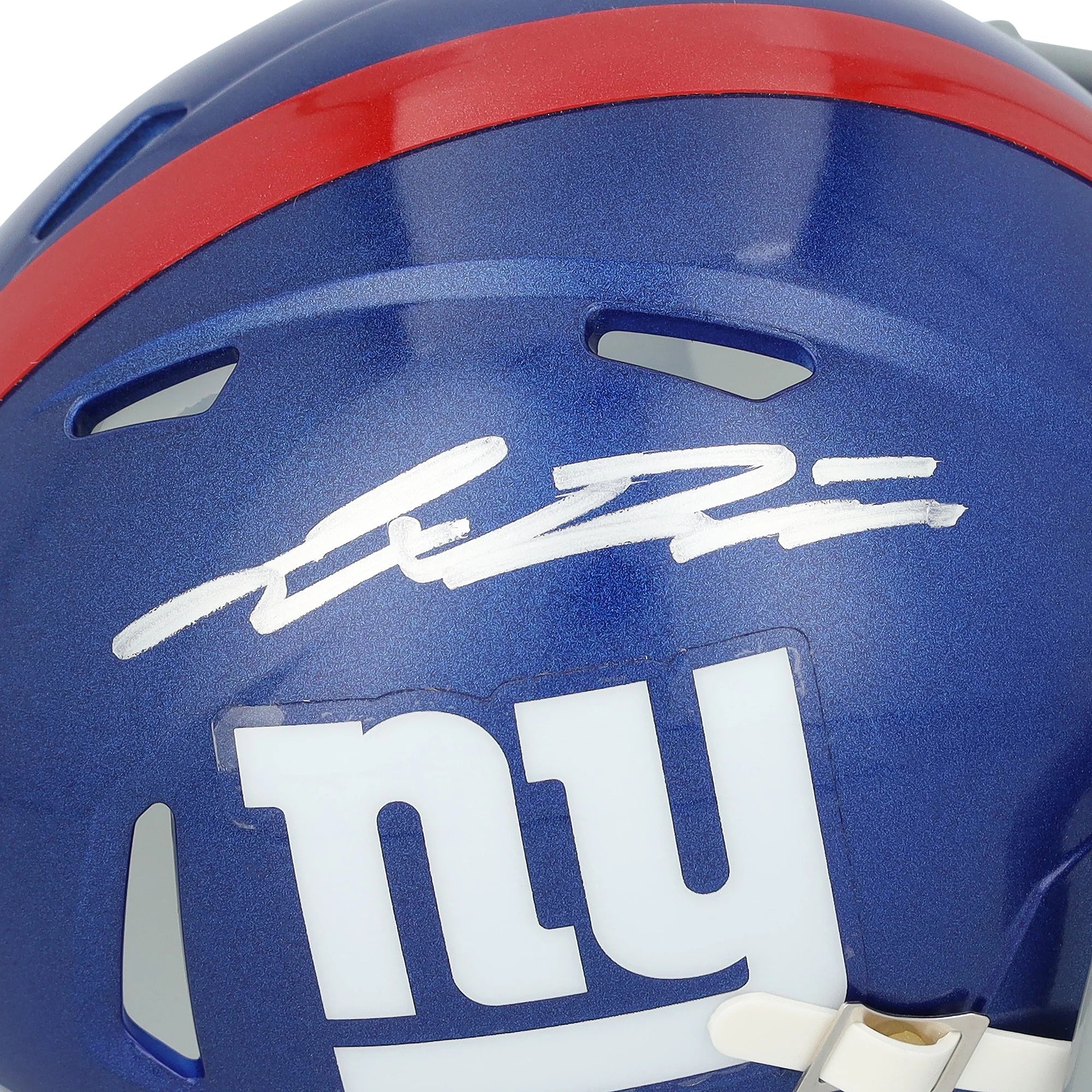 Jaxson Dart Signed Giants Riddell Speed Mini Helmet Authenticated