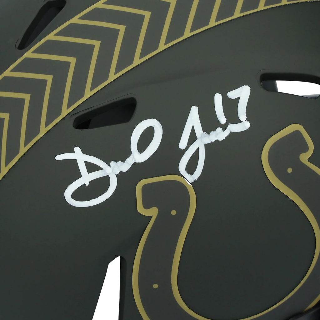 Daniel Jones Signed Colts 2025 Salute To Service Mini Helmet | Authenticated