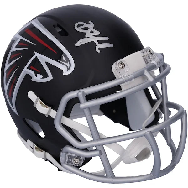 Drake London Signed Riddell Speed Mini Helmet | Atlanta Falcons - F1