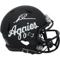 Mike Evans Texas A&M Aggies Autographed Fanatics Authentic Riddell Black Script Speed Mini Helmet
