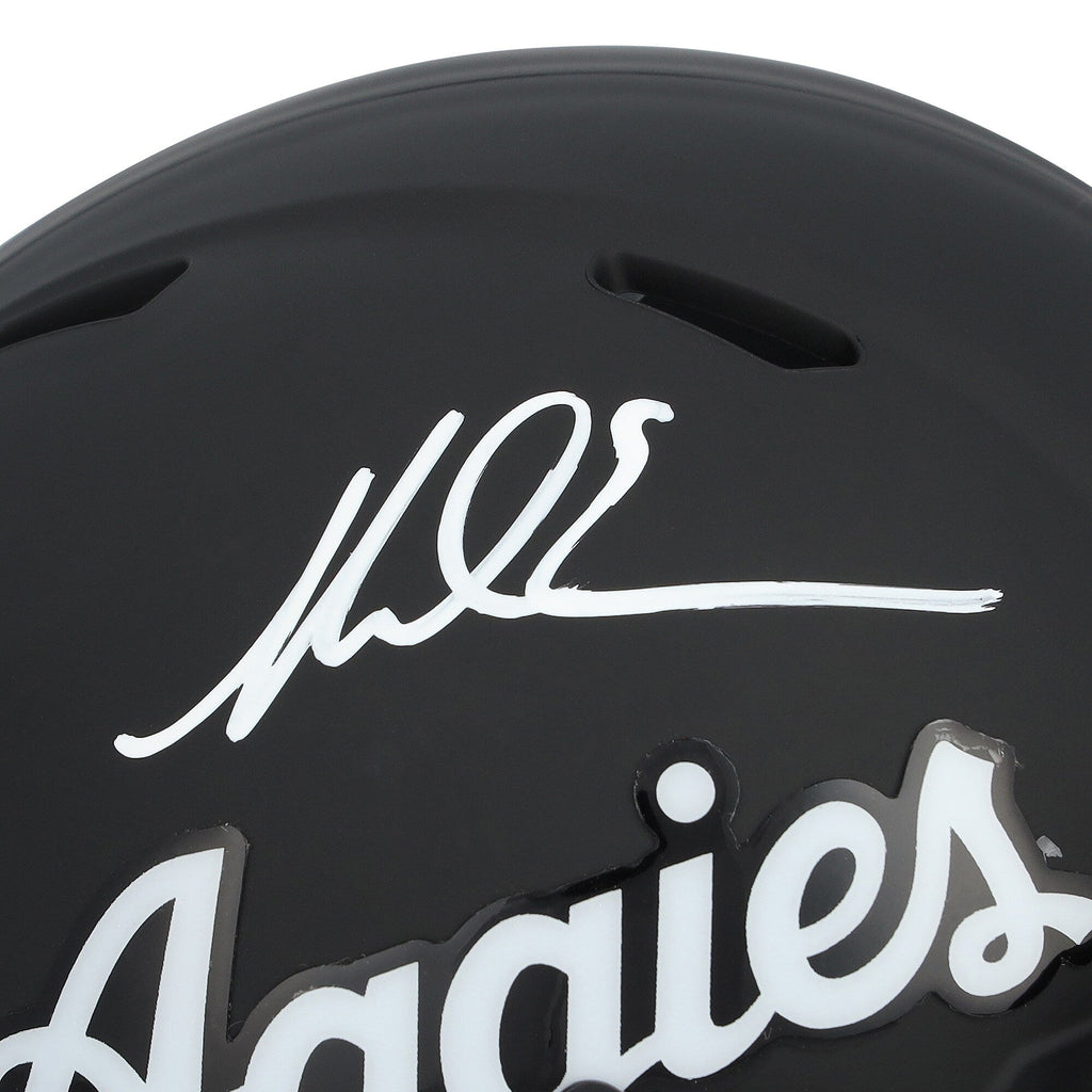 Mike Evans Texas A&M Aggies Autographed Fanatics Authentic Riddell Black Script Speed Mini Helmet