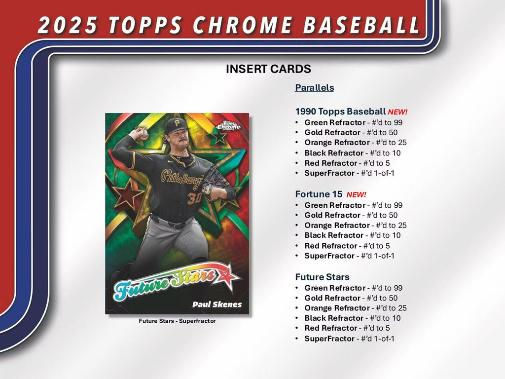 2025 Topps Chrome Baseball Breaker Delight Trading Cards LV