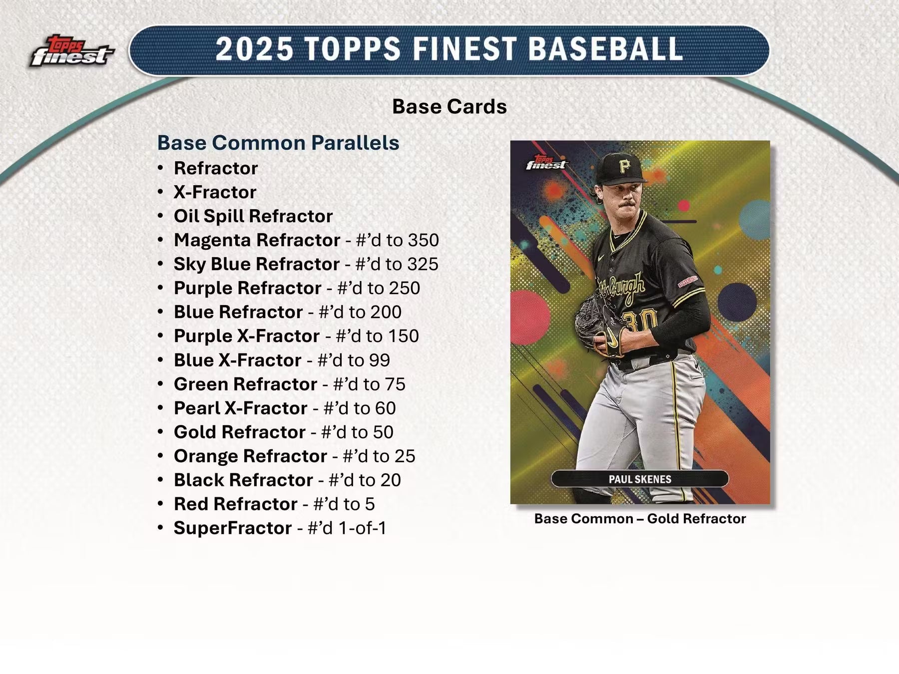 2025 Topps Finest Baseball Hobby Trading Cards