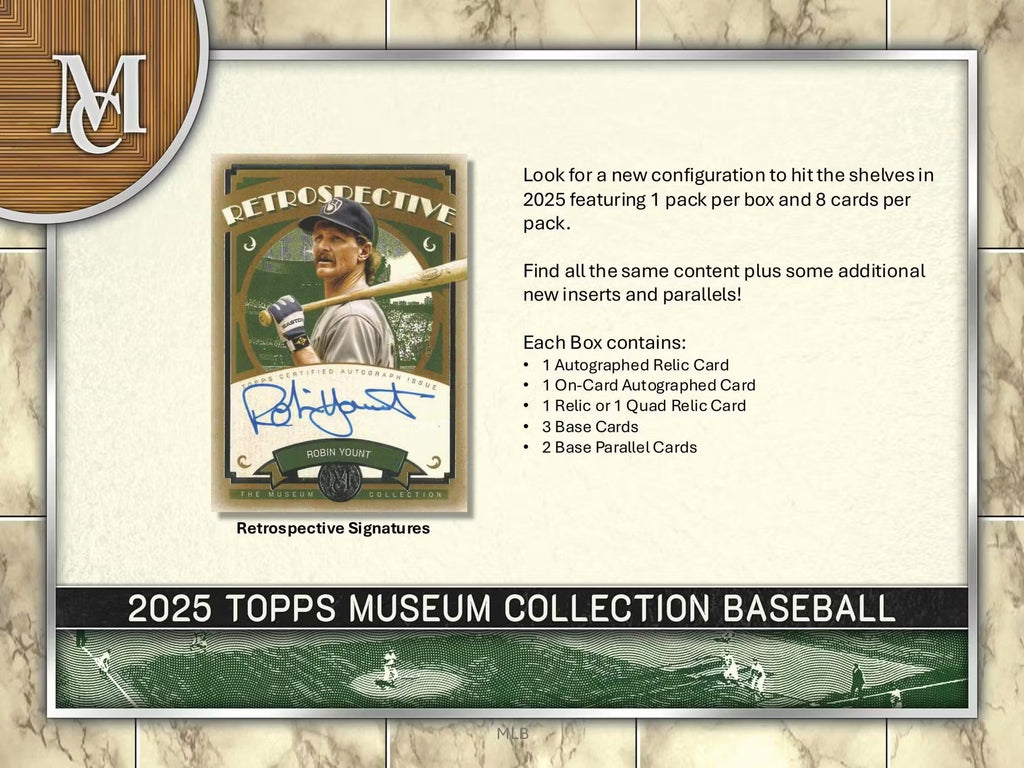 2025 Topps Museum Collection Baseball Hobby Trading Cards