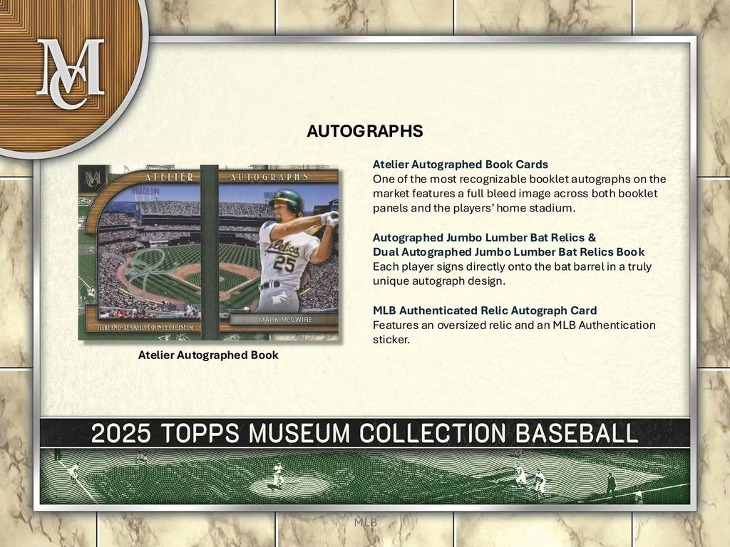 2025 Topps Museum Collection Baseball Hobby Trading Cards