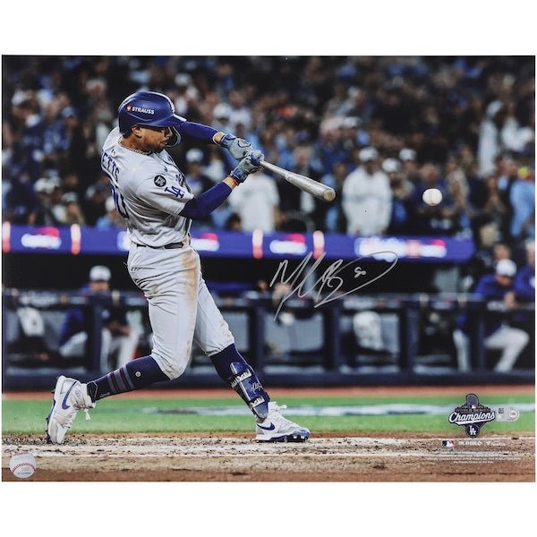 Mookie Betts Los Angeles Dodgers Autographed Fanatics Authentic 2025 World Series Champions 16" x 20" Photograph