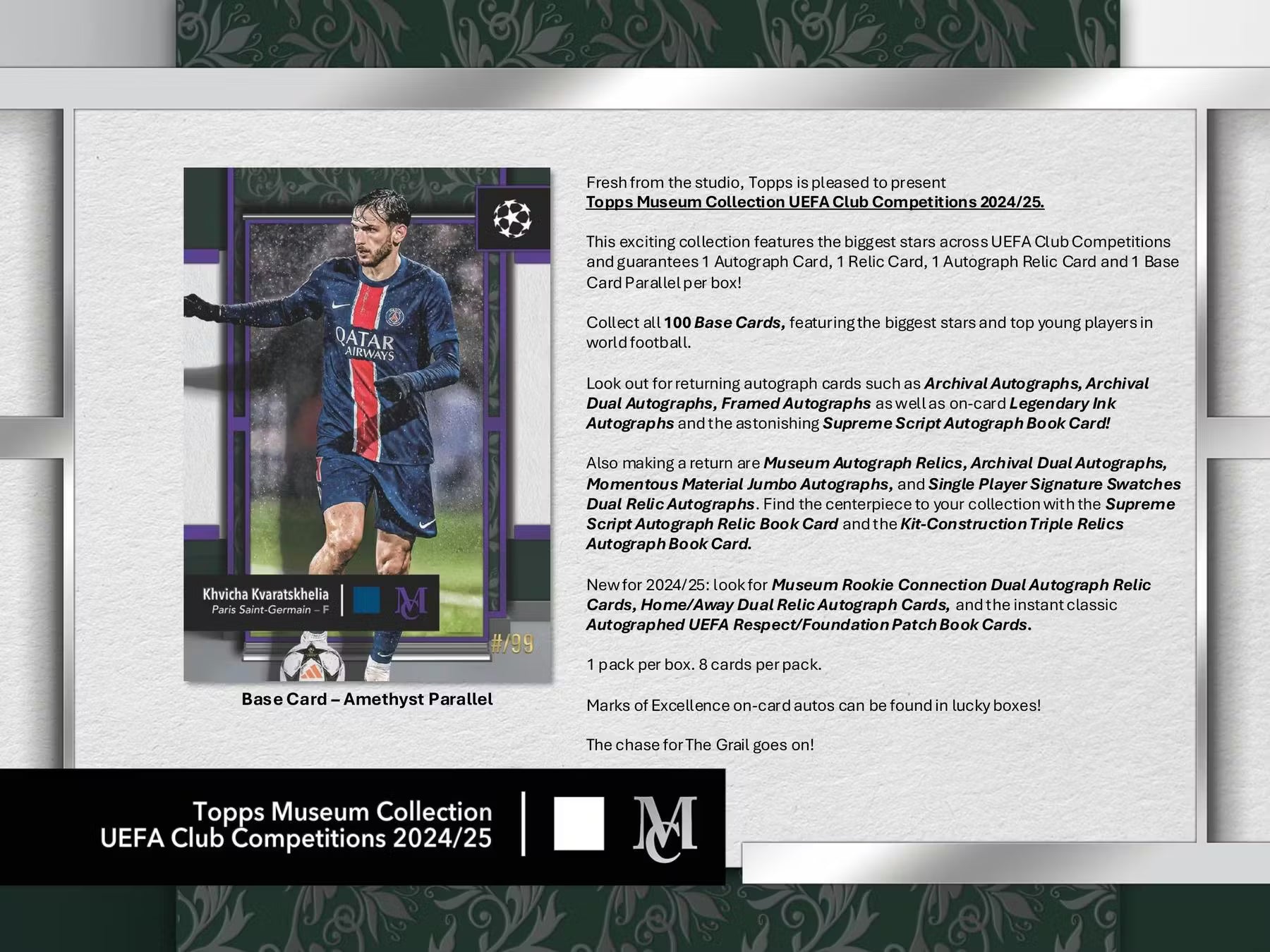 2025 Topps UEFA Club Competitions Museum Collection Soccer Hobby Trading Cards