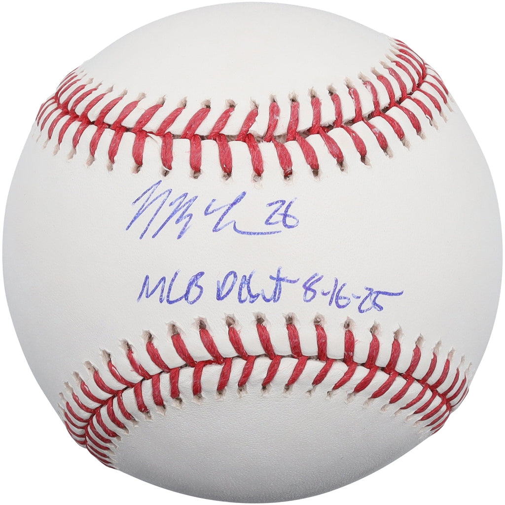 Nolan McLean New York Mets Autographed Fanatics Authentic Baseball with "MLB Debut 8-16-25" Inscription