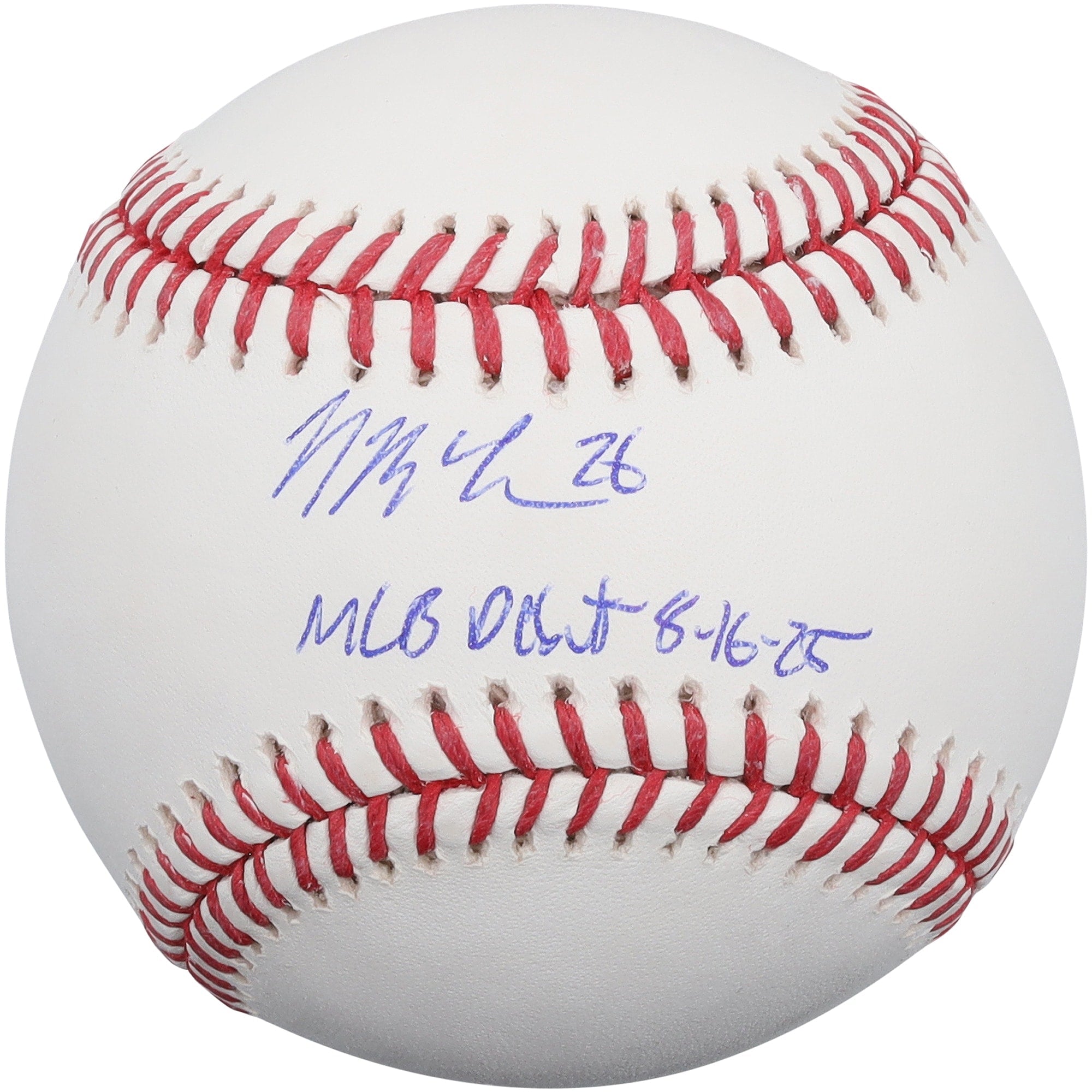 Nolan McLean New York Mets Autographed Fanatics Authentic Baseball with "MLB Debut 8-16-25" Inscription