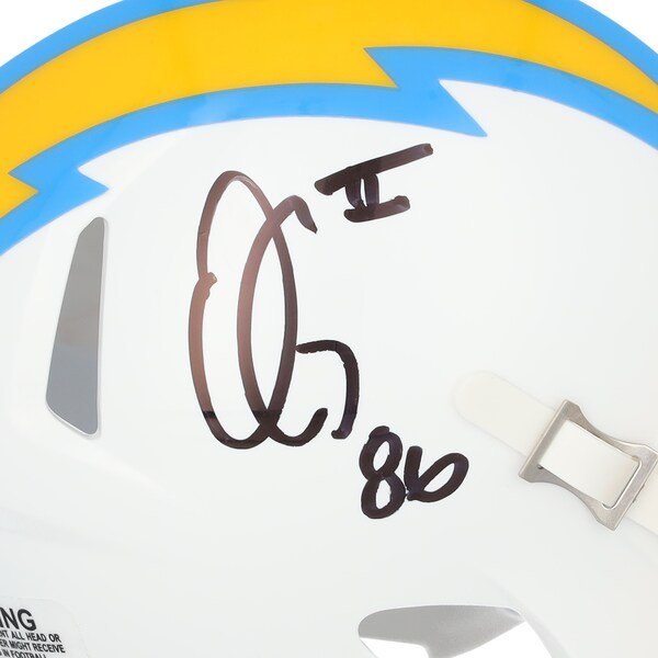 Oronde Gadsden Los Angeles Chargers Autographed Fanatics Authentic Riddell Speed Mini Helmet