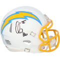 Oronde Gadsden Los Angeles Chargers Autographed Fanatics Authentic Riddell Speed Mini Helmet