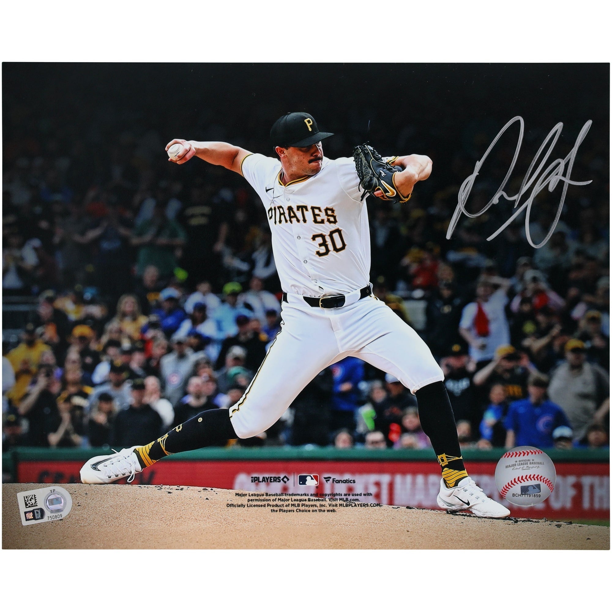 Paul Skenes Pittsburgh Pirates Autographed Fanatics Authentic 8" x 10" MLB Debut Pitching Photograph