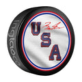 Brock Faber Team USA Autographed Fanatics Authentic 2026 Winter Olympics Hockey Puck