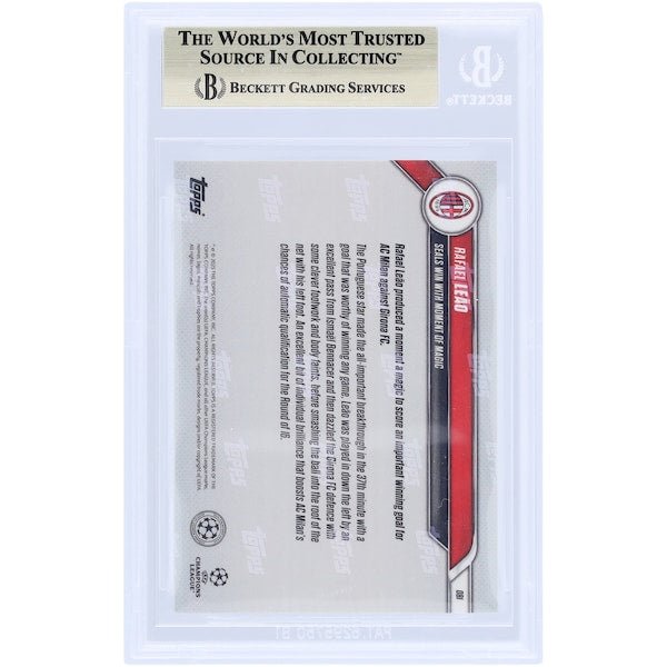 Rafael LeÃ£o AC Milan 2024-25 Topps Now Seals Win With Moment Of Magic #81 BGS Authenticated 9.5 Card