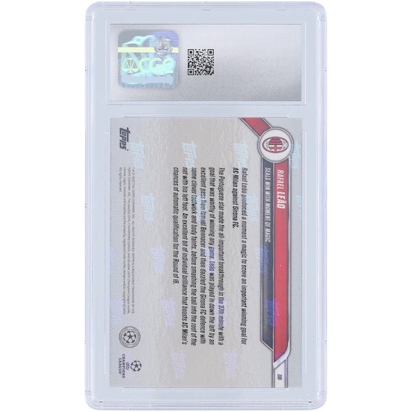 Rafael LeÃ£o AC Milan 2025 Topps Now Seals Win With Moment of Magic #81 CGC Authenticated 10 Card