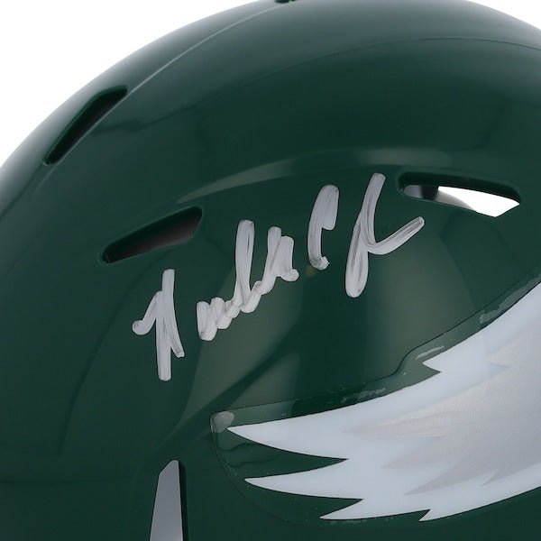 Randall Cunningham Philadelphia Eagles Autographed Fanatics Authentic Riddell Throwback 1974-95 Speed Mini Helmet