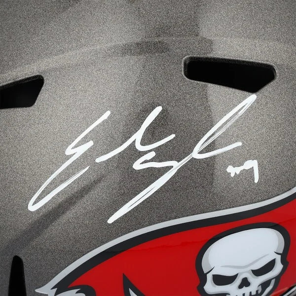 Emeka Egbuka Signed Buccaneers Riddell Speed Replica Helmet