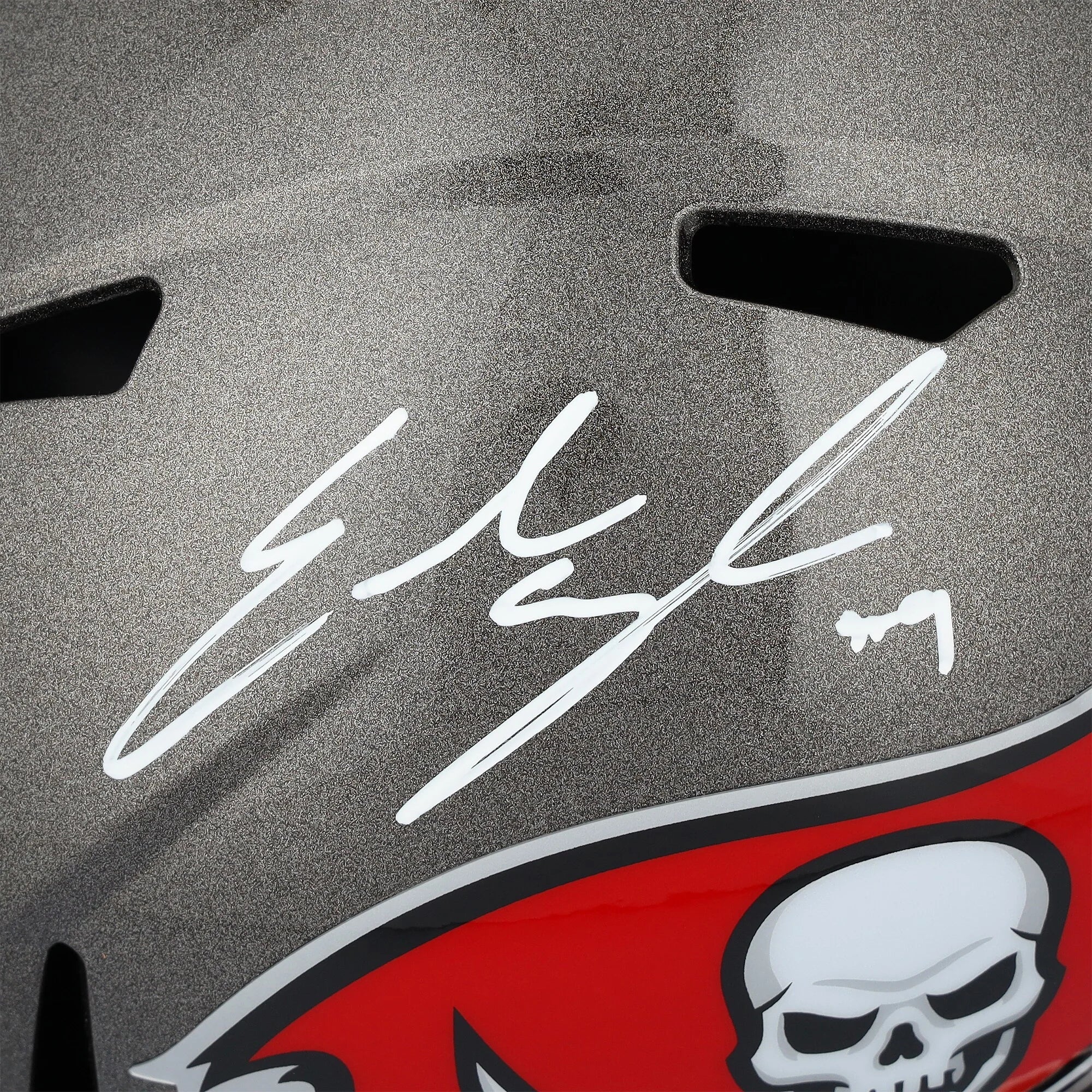 Emeka Egbuka Signed Buccaneers Riddell Speed Replica Helmet