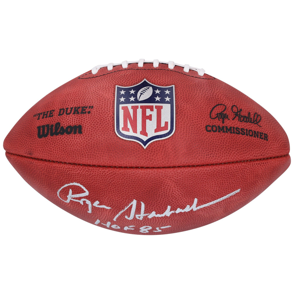 Roger Staubach Dallas Cowboys Autographed Fanatics Authentic Duke Full Color Football with "HOF 85" Inscription