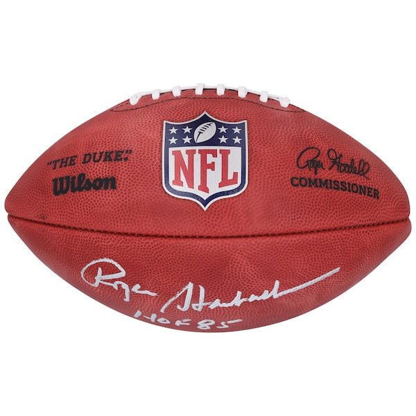 Roger Staubach Dallas Cowboys Autographed Fanatics Authentic Duke Full Color Football with "HOF 85" Inscription