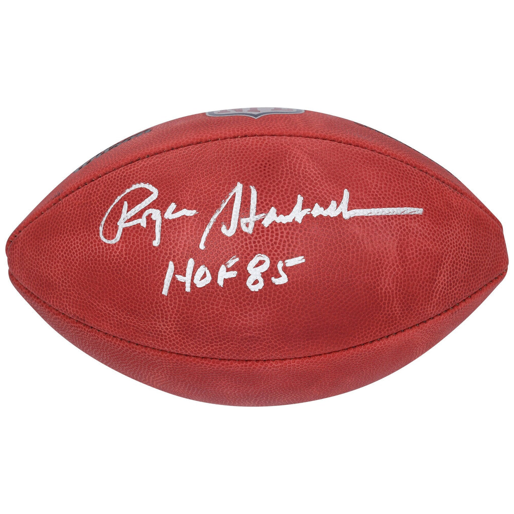 Roger Staubach Dallas Cowboys Autographed Fanatics Authentic Duke Full Color Football with "HOF 85" Inscription
