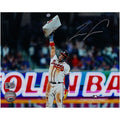 Ronald AcuÃ±a Jr. Atlanta Braves Autographed Fanatics Authentic 8" x 10" Holding Base Photograph