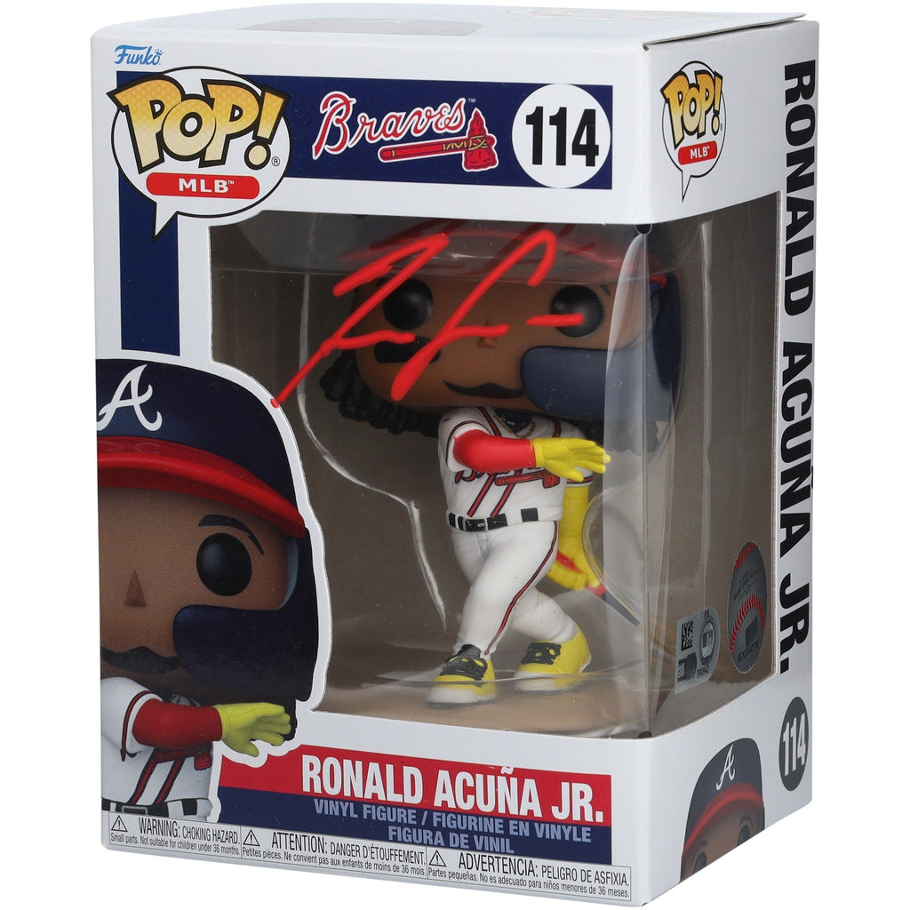 Ronald Acuna Jr. Atlanta Braves Autographed Fanatics Authentic Funko Pop! Vinyl Figurine