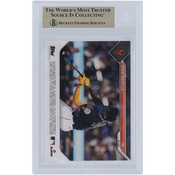 Ronny Mauricio New York Mets 2023 Topps Now Call-Up Hit #796 BGS Authenticated 9.5 Card