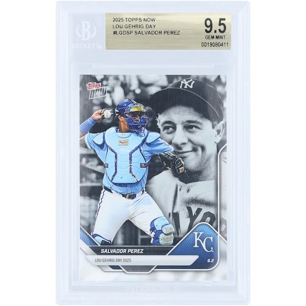 Salvador Perez Kansas City Royals 2025 Topps Now Lou Gehrig Day #LGD-SP BGS Authenticated 9.5 Card