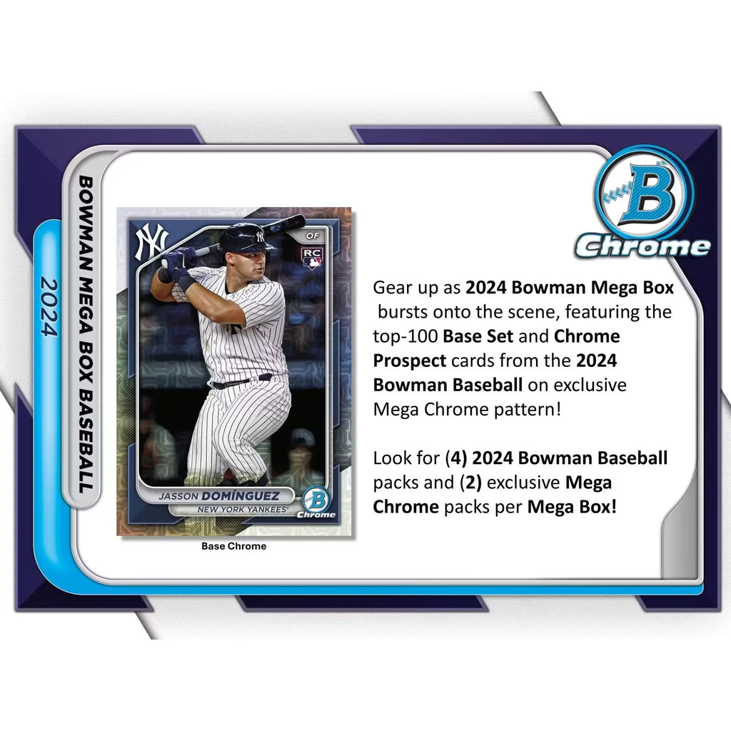 2024 Bowman Baseball Mega Box (Ships Sealed Only) - D