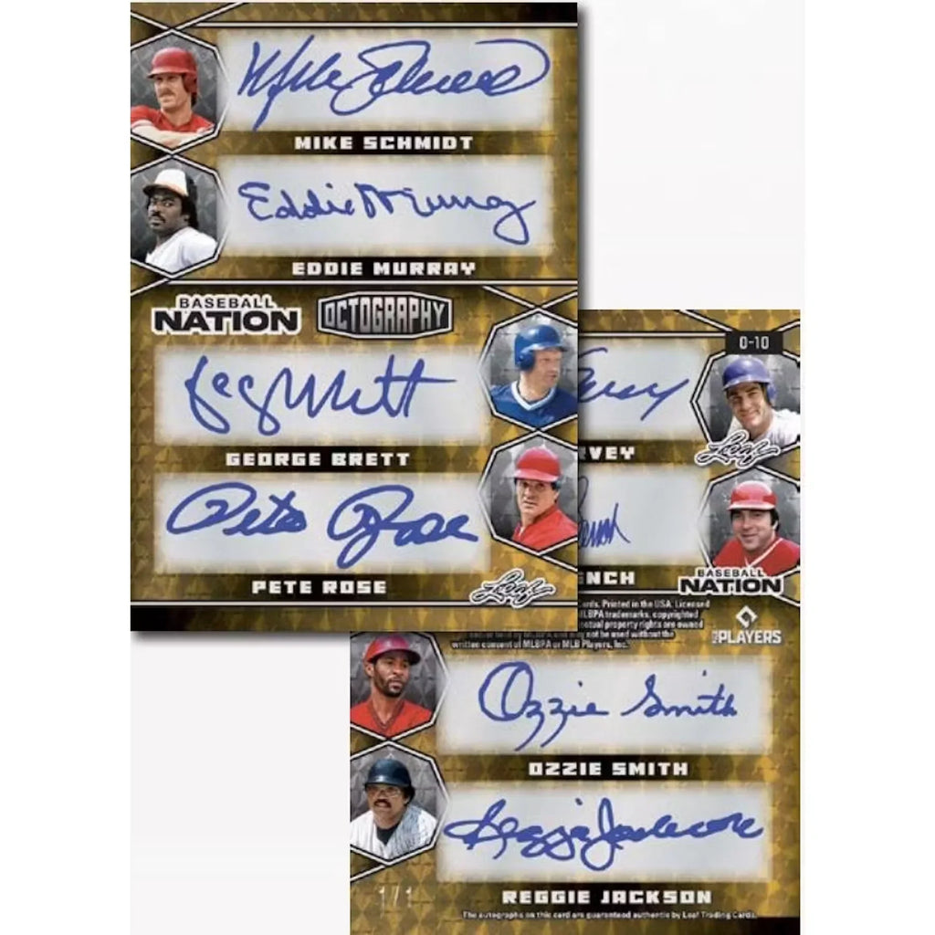 2025 Leaf Baseball Nation Hobby Box | 6 Autographs Per Box (Ships Sealed Only)