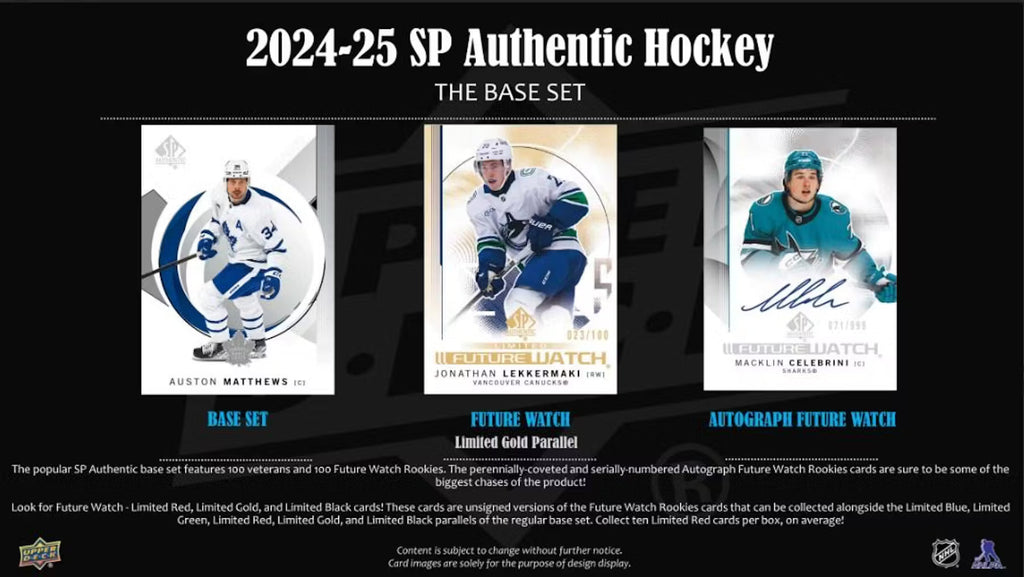 2024-25 Upper Deck SP Authentic Hockey Hobby Trading Cards
