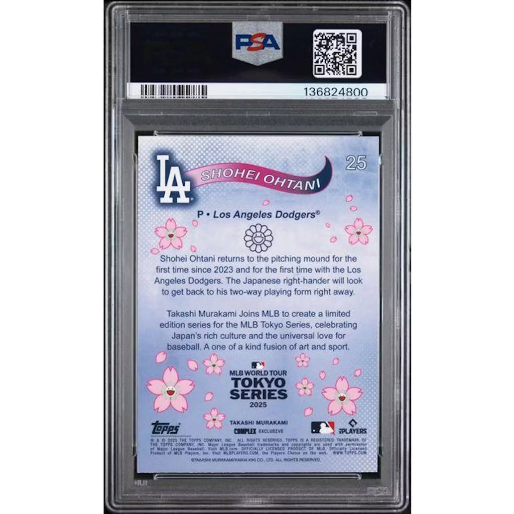 Shohei Ohtani 2025 Topps Tokyo Series Card #25 | PSA 10