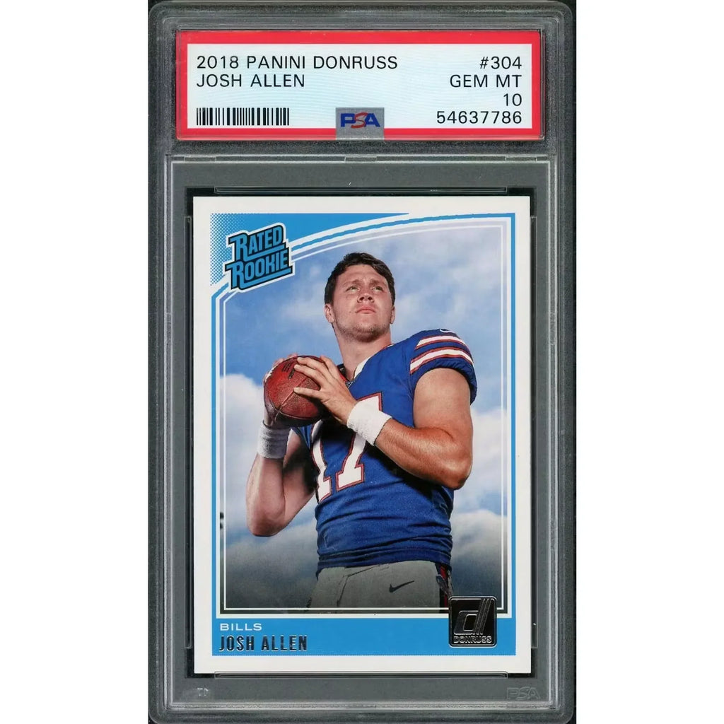 2018 Panini Donruss Josh Allen Rated Rookie #304 PSA 10 - D2