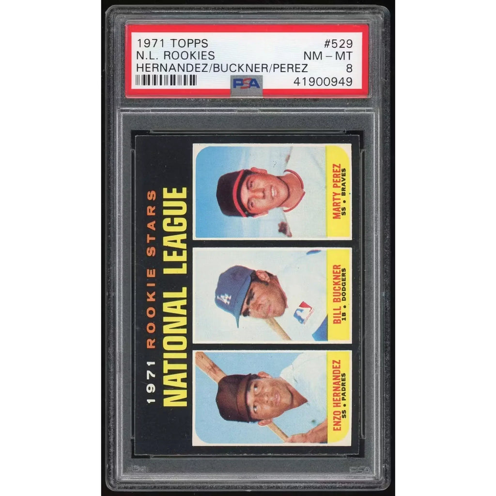 1971 Topps #529 Bill Buckner Rookie Card | PSA 8