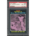 1971 Topps #200 NL Playoff Game 2 | PSA 8