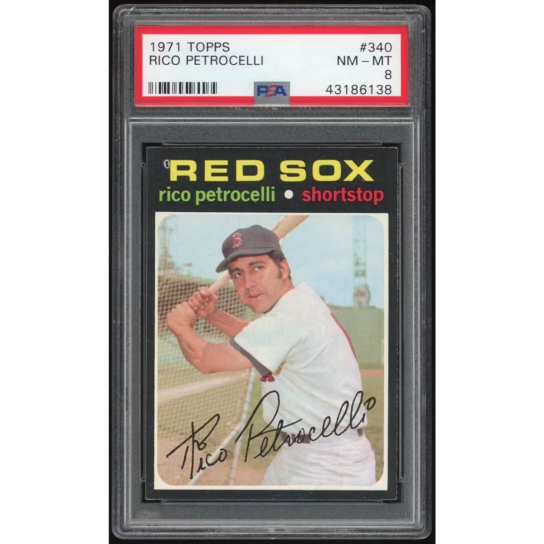 Rico Petrocelli 1971 Topps #340 Card | PSA 8
