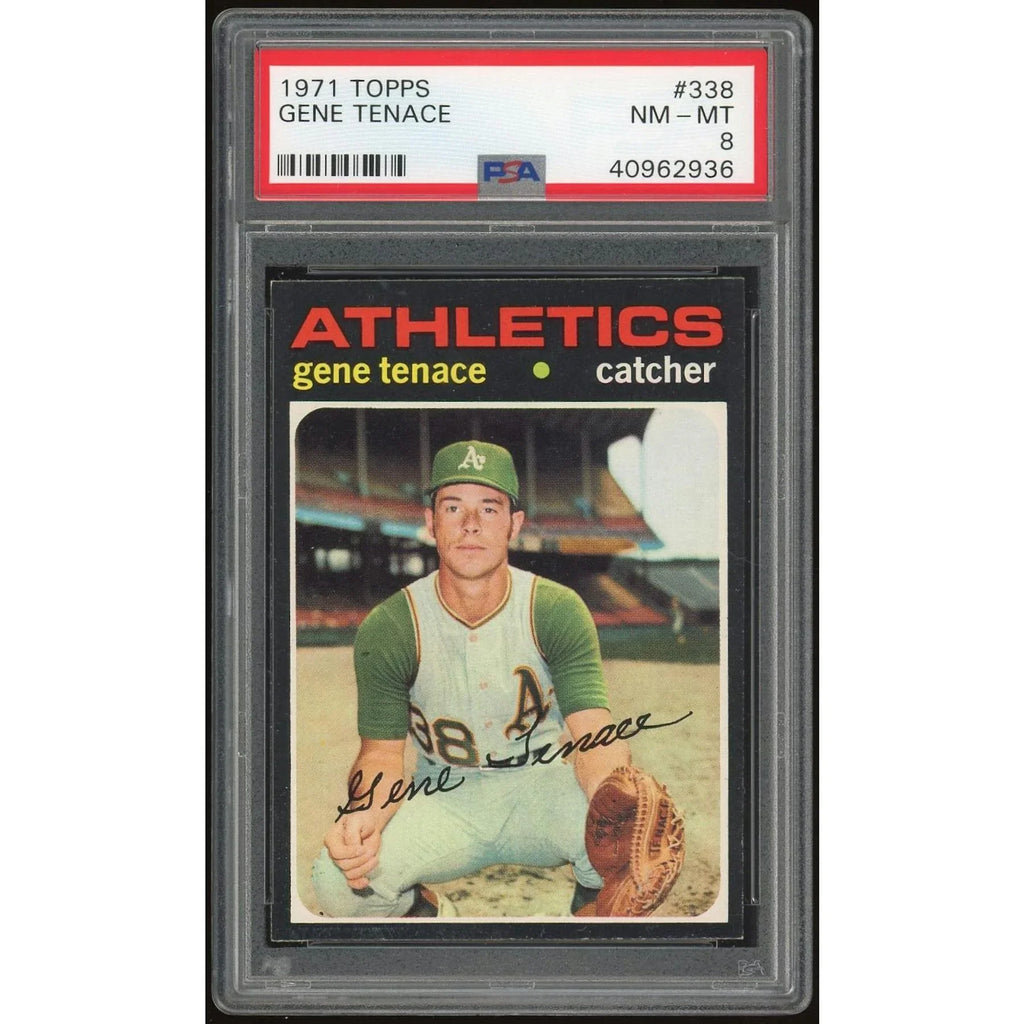 Gene Tenace 1971 Topps #338 Baseball Card | PSA 8