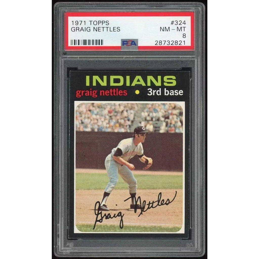Graig Nettles 1971 Topps #324 Baseball Card | PSA 8