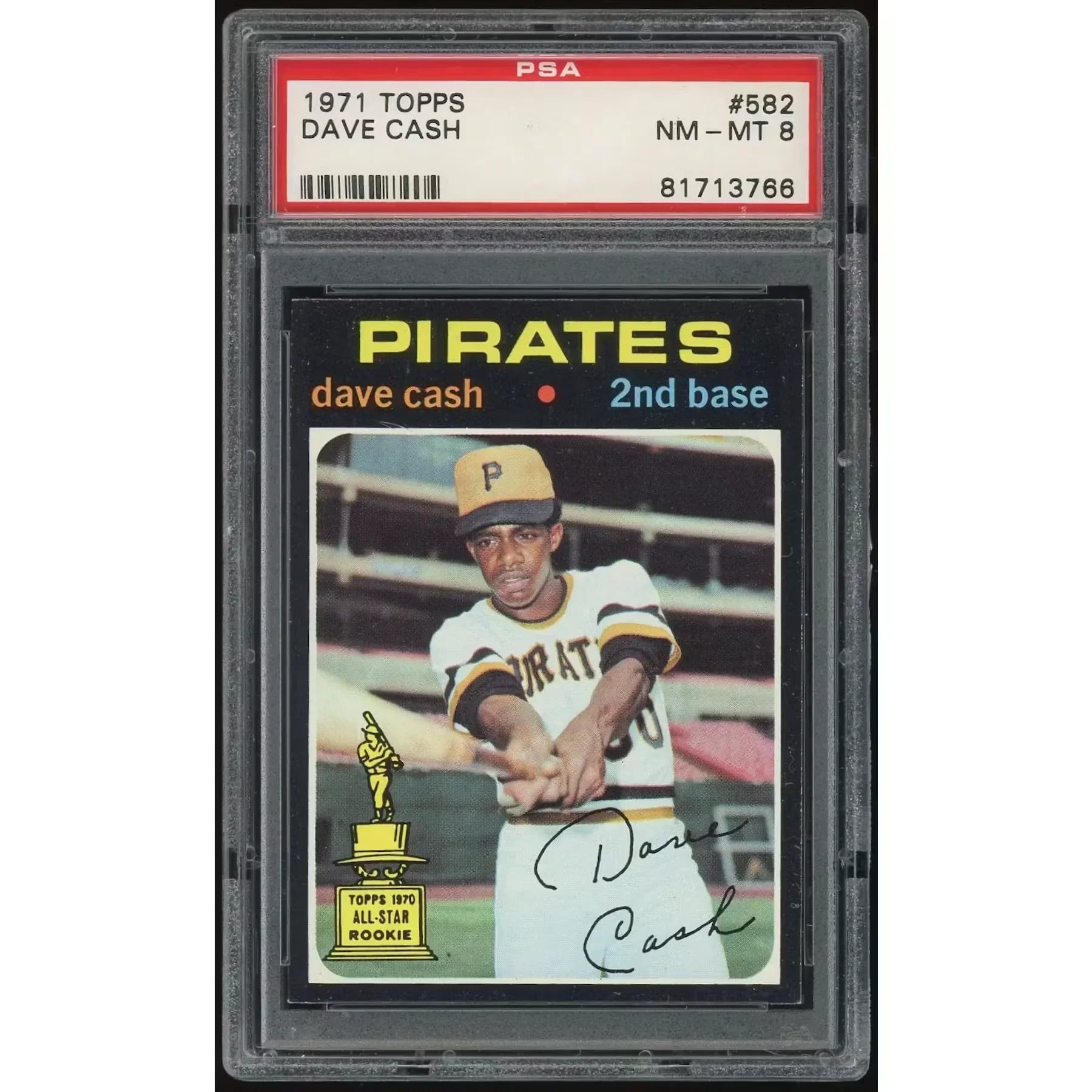 Dave Cash 1971 Topps #582 | PSA 8
