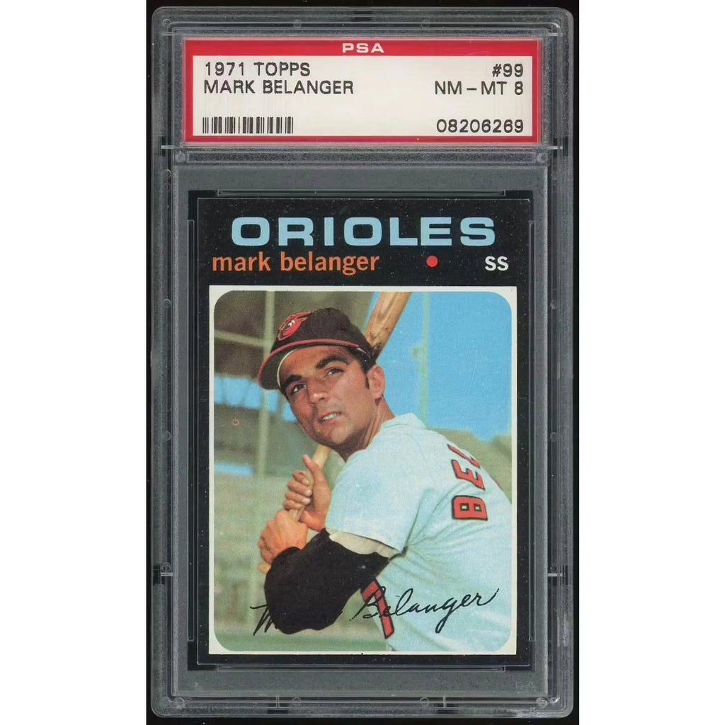 Mark Belanger 1971 Topps #99 Baseball Card | PSA 8