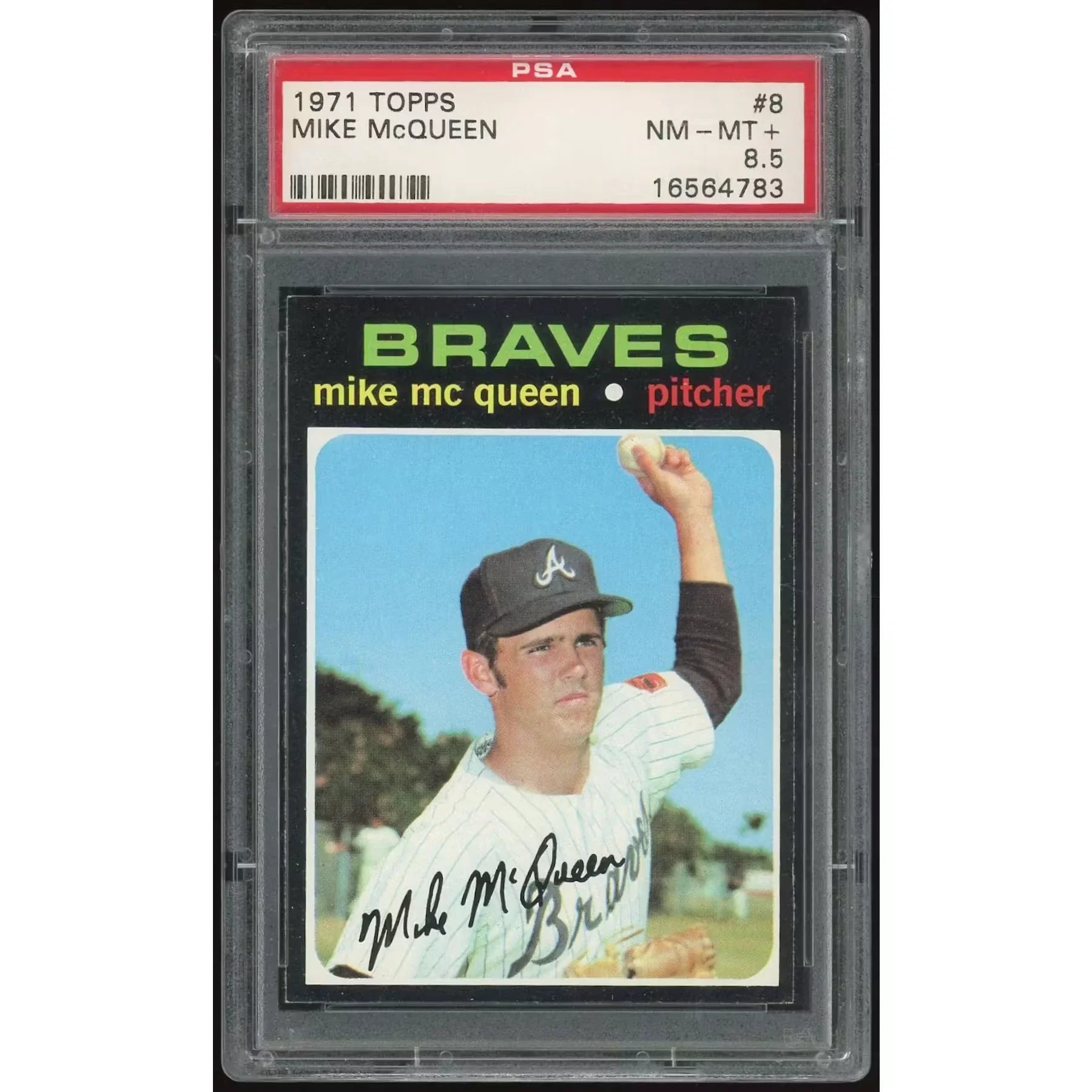 Mike McQueen 1971 Topps #8 Baseball Card | PSA 8.5