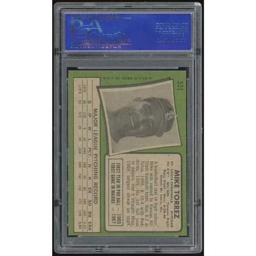 1971 Topps #531 Mike Torrez Baseball Card | PSA 8